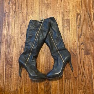 Vince Camuto soft leather brown boots